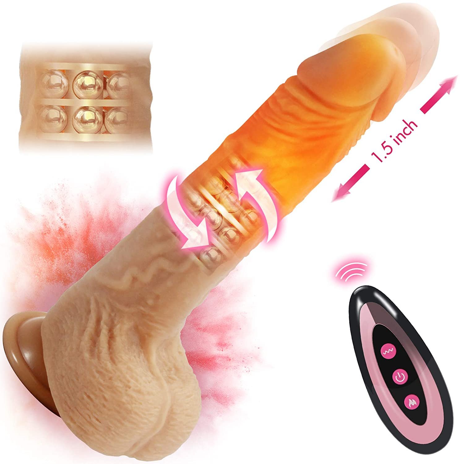Automatic Up Down And Rotating Dildo Vibrator