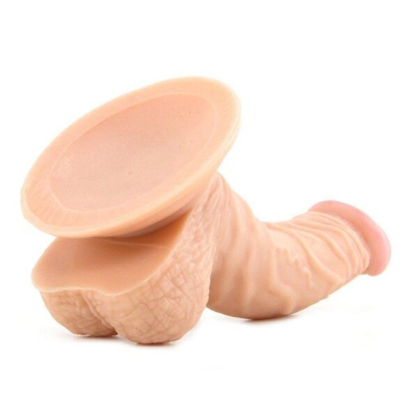 Buy 6 Inch Realistic Curved Dildo Vibrator with Suction Cup - Image 2