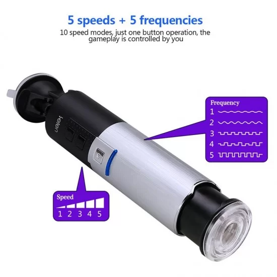 Latin X9 Auto Piston USB Rechargeable Handsfree Masturbator - Image 6