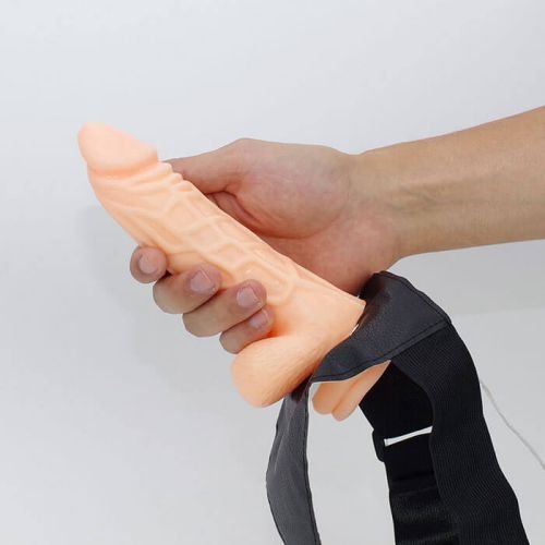 Love Me Hollow Strap On Dildo With Vibration - Image 6