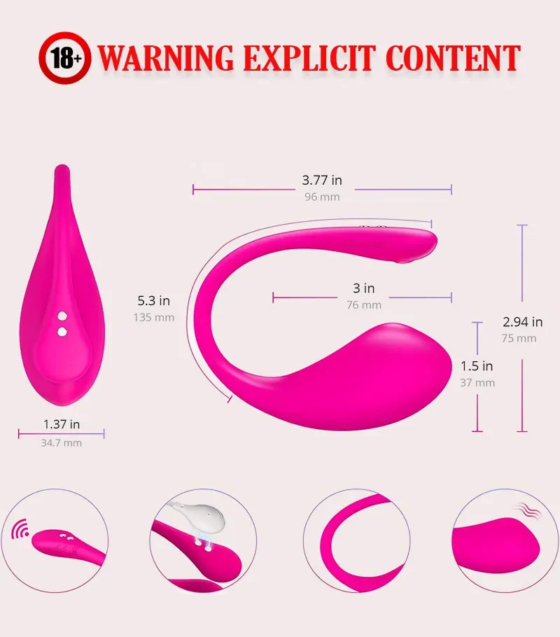 Lovense Rush 3 Mobile App Control Vibrators Original Made Is USA - Image 4