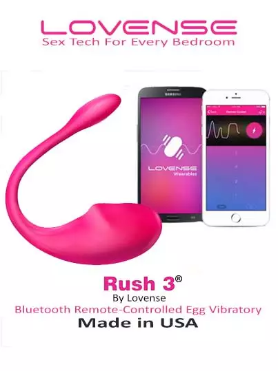 Lovense Rush 3 Mobile App Control Vibrators Original Made Is USA