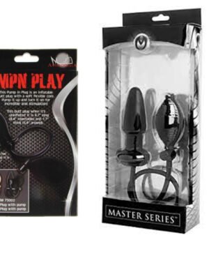Pump N Play Black Inflatable Anal Butt Plug Dilator Expander Balloon